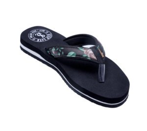 STEP LITE MCR/MCP Women's Floral Print Flip Flops,with Cushioned Footbed